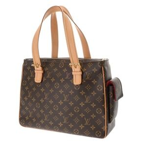 Louis Vuitton Brown Canvas Handbag Multiplicite Monogram